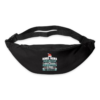 Bonus Mama Weihnachten Stiefmama Geschenk - Gürteltasche - Schwarz - Vorne