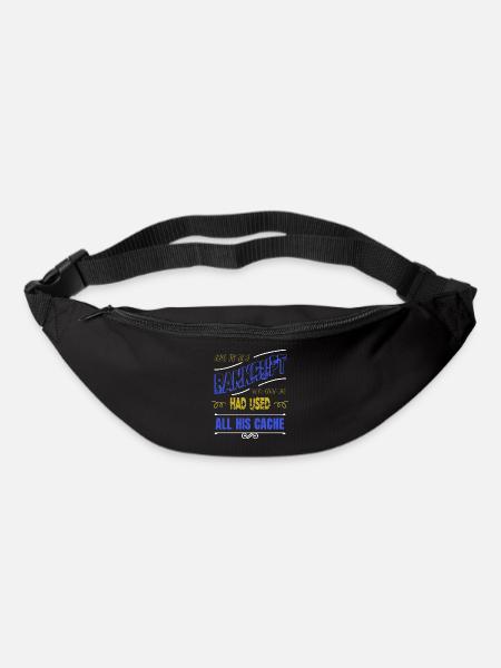 Hobbyists Robotics Tshirt Funny Quote Sci Fi - Bum bag - black