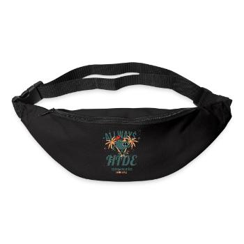 Palmen Witz - Witze - Gürteltasche - Schwarz - Vorne