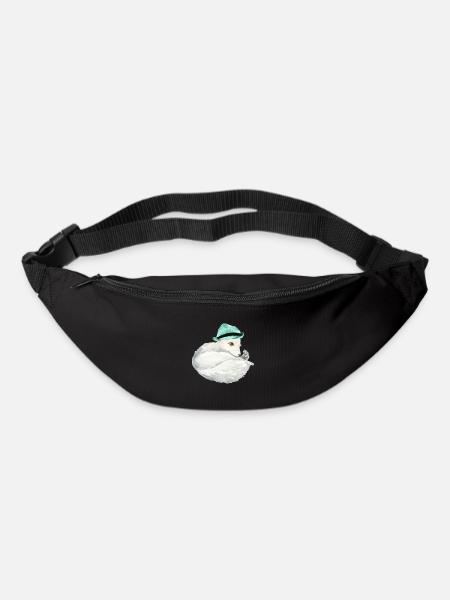 Renard arctique mignon - Sac banane - noir