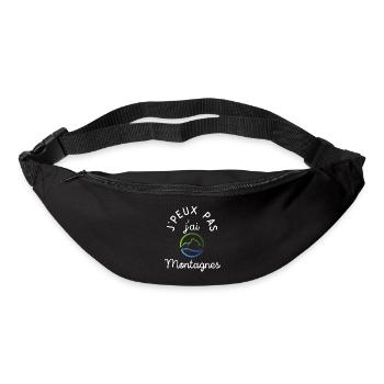 J Peux Pas J Ai Montagnes - Sac banane - noir - Devant