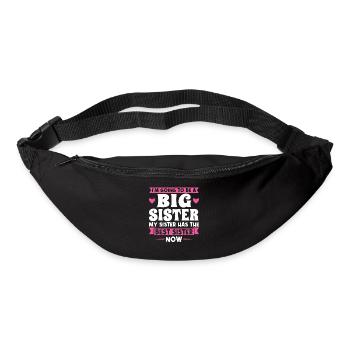 Große Schwester Geschwister Grosse Schwester Gesch - Gürteltasche - Schwarz - Vorne