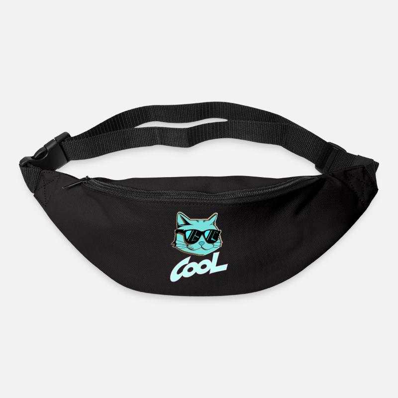 Lunettes de soleil Chat - Sac banane - noir