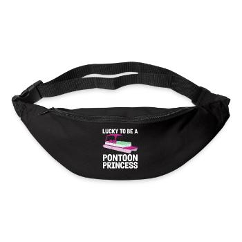 Ponton Pontonierboot Geschenk - Gürteltasche - Schwarz - Vorne