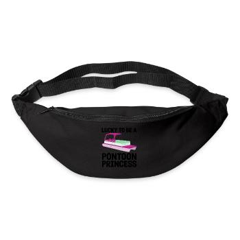 Ponton Pontonierboot Geschenk - Gürteltasche - Schwarz - Vorne