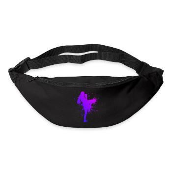Boxeur thaïlandais Muay Thai Boxe thaïlandaise Boxe thaïlandaise - Sac banane - noir - Devant