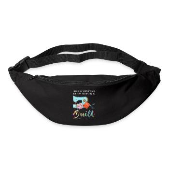 Quilten Quilten Quilting Maschine Geschenk - Gürteltasche - Schwarz - Vorne