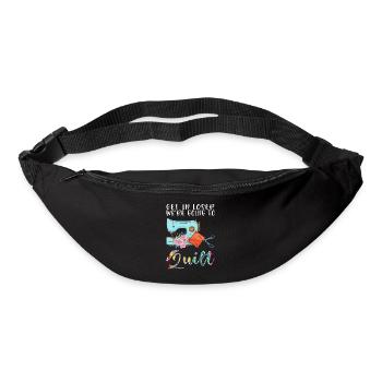 Quilten Quilten Quilting Maschine Geschenk - Gürteltasche - Schwarz - Vorne