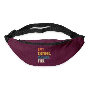 BEST SHEPHERD SERVANT EVER - Bum bag - burgundy - Front