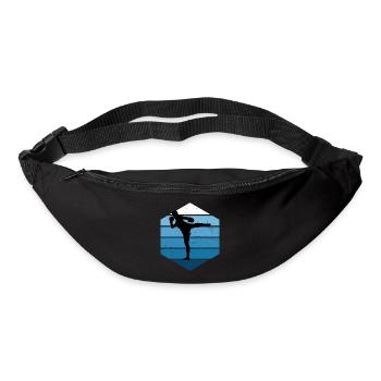 Boxe Thaï Thai Muay Thai Hommes Femmes - Sac banane - noir - Devant
