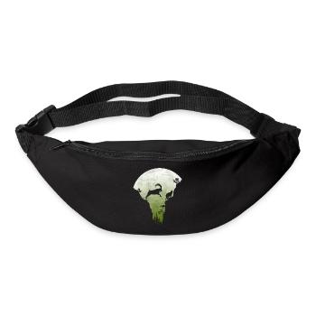 Springender Steinbock - Gürteltasche - Schwarz - Vorne