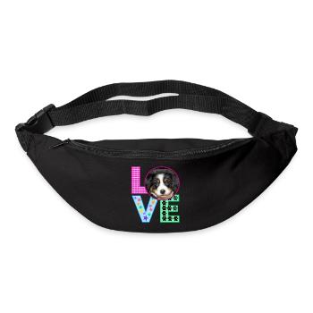 Amour Chiens Chien Amour - Sac banane - noir - Devant