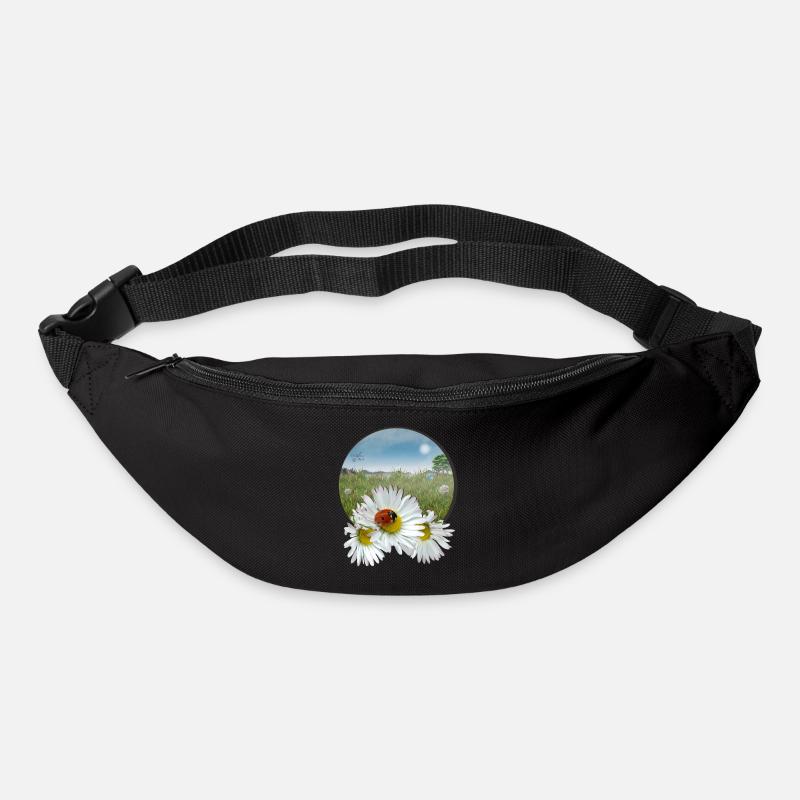 Prairie d’été - Sac banane - noir