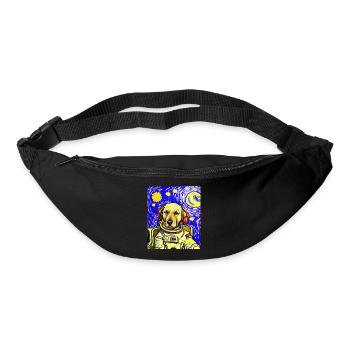 Chien Astronaute Van gogh - Sac banane - noir - Devant