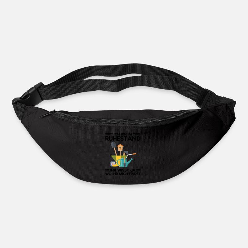 Garten Ruhestand Pflanzen Geschenk - Gürteltasche - Schwarz
