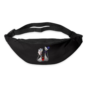 Katzen - Gürteltasche - Schwarz - Vorne