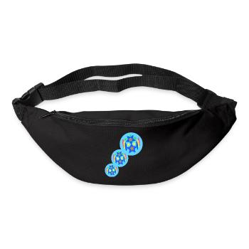 graphic art stern bunt - Gürteltasche - Schwarz - Vorne