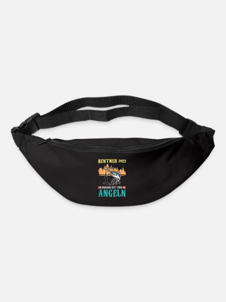 Angler Rentner Fischer Geschenk - Gürteltasche - Schwarz