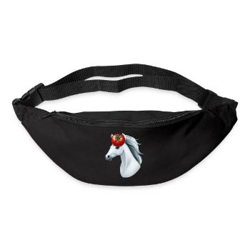 Horse's Head Tomato - Creative Horse & Vegetable Design - Bum bag - black - Front