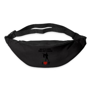 Dancing Dance Music - Bum bag - black - Front