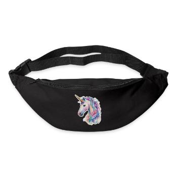 Licorne - Sac banane - noir - Devant