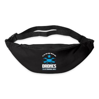 Drohne drones quadrocopter Geschenk - Gürteltasche - Schwarz - Vorne