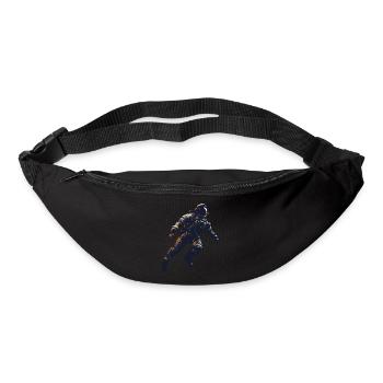 Floating Astronaut Silhouette Weightlessness - Bum bag - black - Front