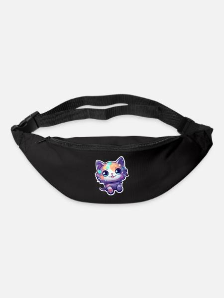 a cute kitty - Bum bag - black