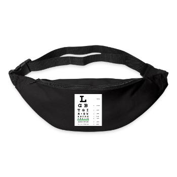 LGBTQIA+ Sehtafel - Gürteltasche - Schwarz - Vorne