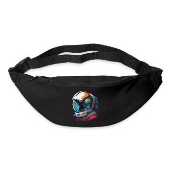 Abstract astronaut in space - Bum bag - black - Front