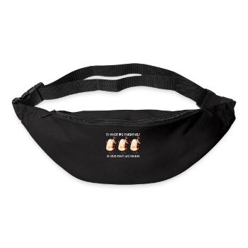 Cadeau agriculteur éleveur de poules - Sac banane - noir - Devant