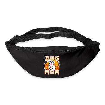 Maman chien - Sac banane - noir - Devant