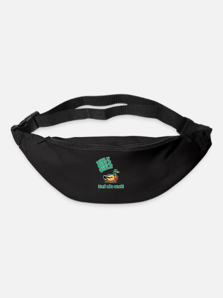 Biele Biele Biele Ruf Sie Mal Enten füttern Meme - Gürteltasche - Schwarz