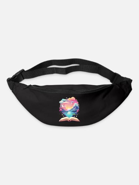 Mondes de livres enchanteurs - Sac banane - noir