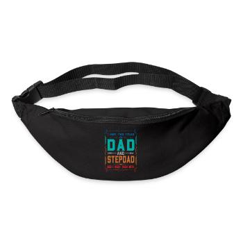 Stiefvater Vatertag Stiefvater Geschenk - Gürteltasche - Schwarz - Vorne