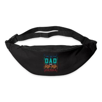 pop-pop Vatertag pop-pop Geschenk - Gürteltasche - Schwarz - Vorne
