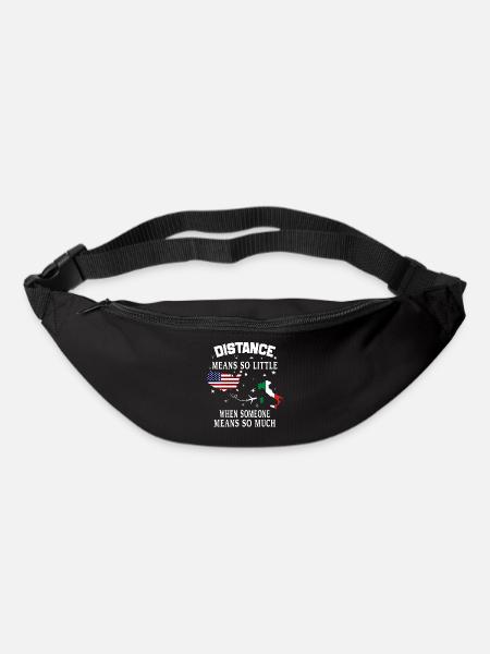 Distanz bedeutet so wenig, wenn jemand viel bedeutet - Gürteltasche - Schwarz