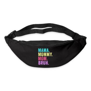 Maman Maman Maman Bruh - Sac banane - noir - Devant