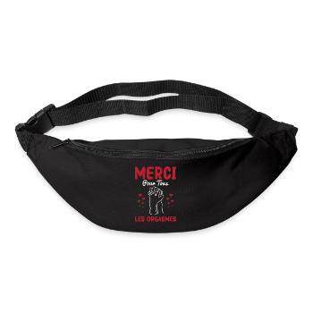Cadeau Saint Valentin Homme Femme Humoristique - Sac banane - noir - Devant