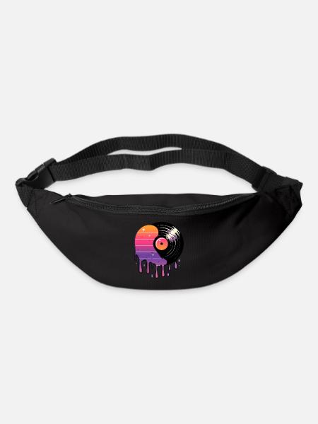 Cosmic Vinyl Record - Bum bag - black