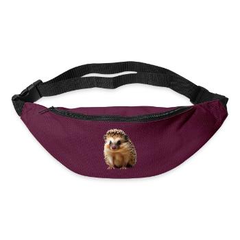 Watch out for hedgehogs in traffic - Bum bag - burgundy - Front