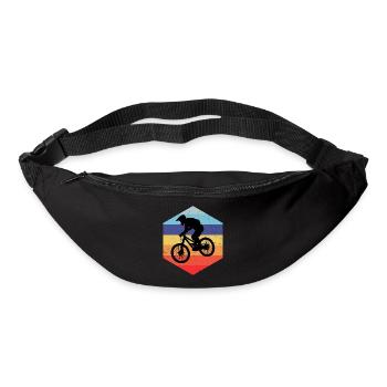 Damen Mountainbiker MTB Radfahrer Herren - Gürteltasche - Schwarz - Vorne
