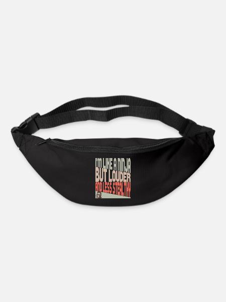 Comme un ninja - Sac banane - noir