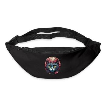 Cool Cat / Funny / Animal / Pet / Crazy - Bum bag - black - Front