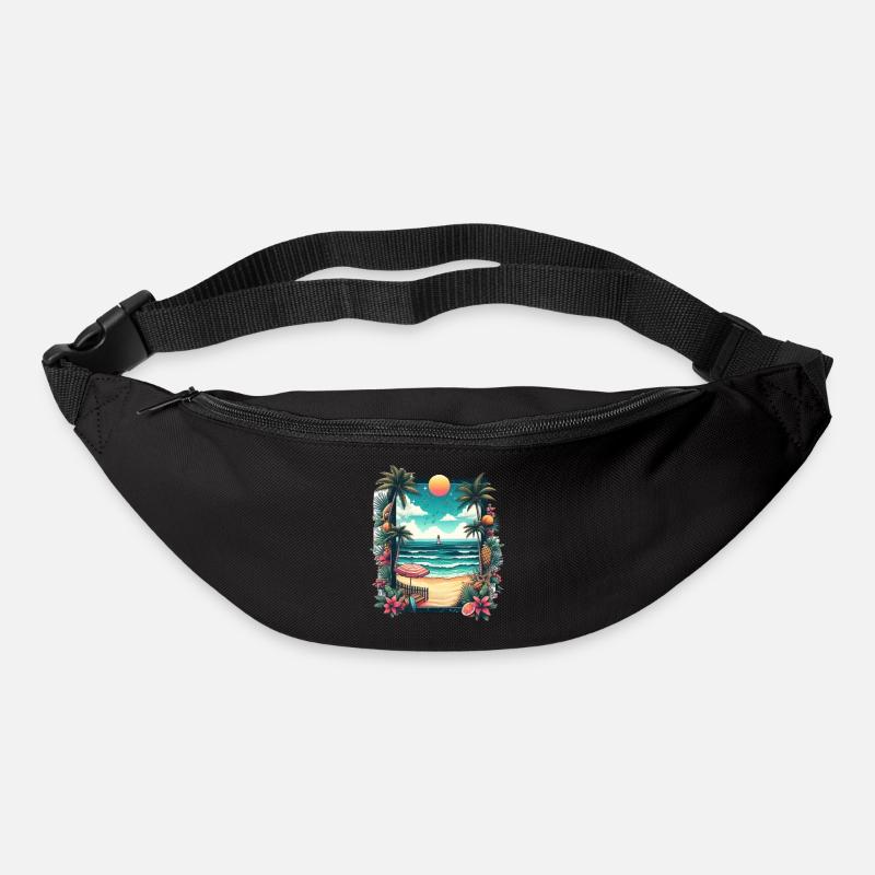 Summer Beach - Gürteltasche - Schwarz