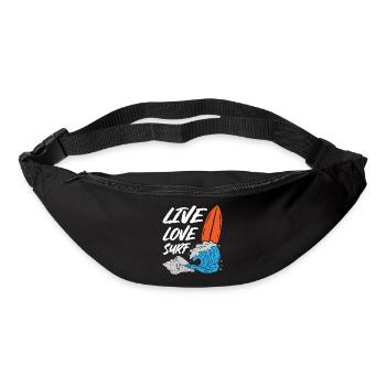 Live Love Surfing - Gürteltasche - Schwarz - Vorne