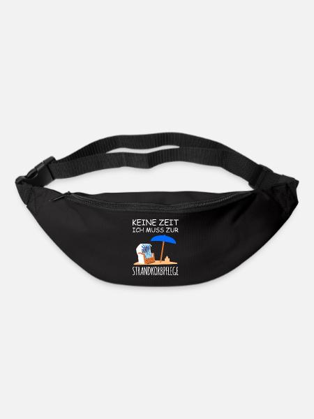Strandkorb Urlaub - Gürteltasche - Schwarz
