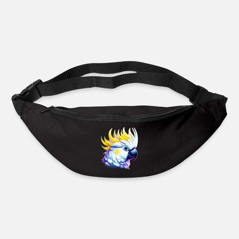 Papagei Kakadu - Gürteltasche - Schwarz