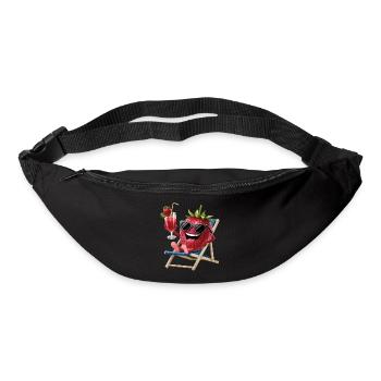 Strawberry - Gürteltasche - Schwarz - Vorne