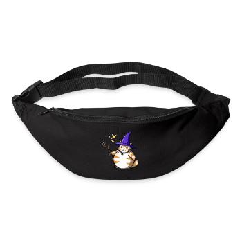 Orange Katze Cat Hexe Witch Halloween Kawaii cute - Gürteltasche - Schwarz - Vorne